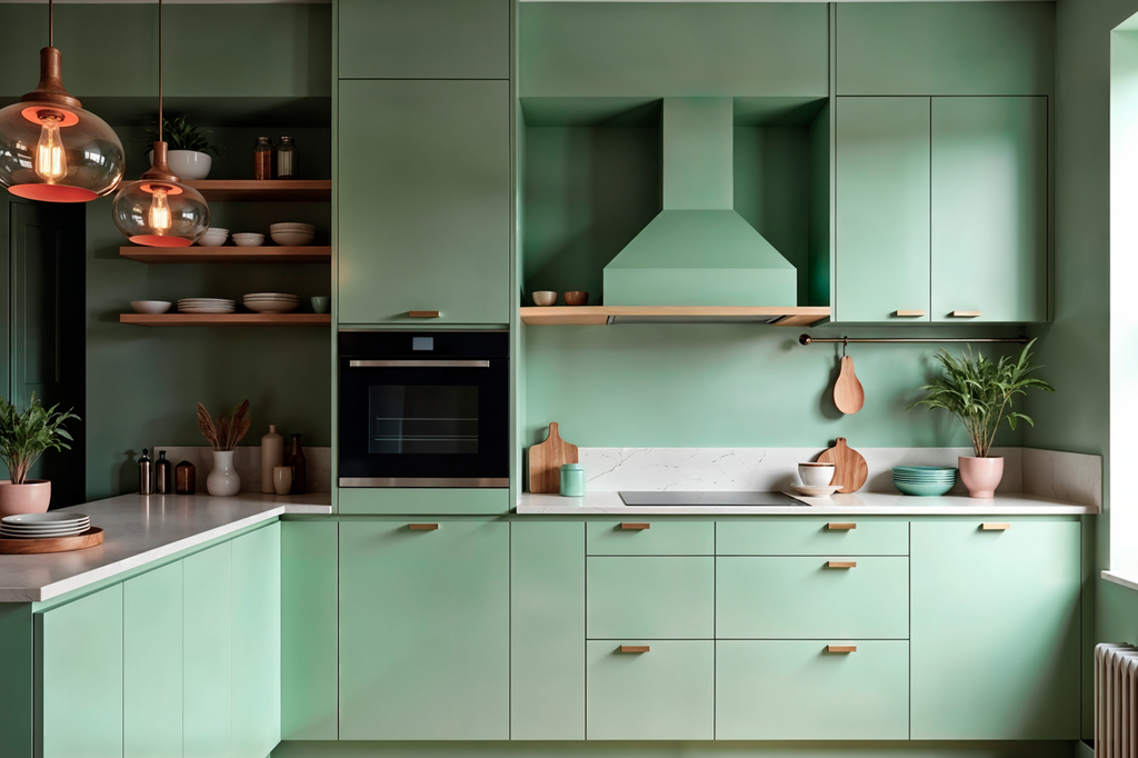 In-frame Effect Bespoke Kitchen in Two Shades of Grey